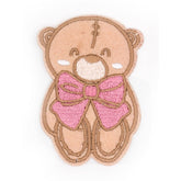 Teddybeer Strijk Applicatie met Strik Applicatie HKM38707